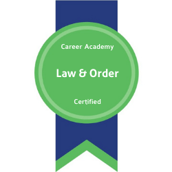 Law and Order Career Academy Badge
